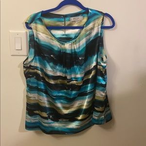Sleeveless Multicolored Blouse